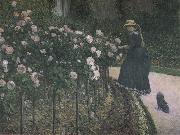 Gustave Caillebotte Some Rose in the garden France oil painting artist